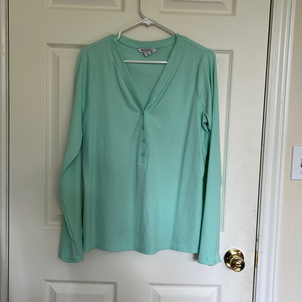 Athleta Mint Long Sleeve Tee